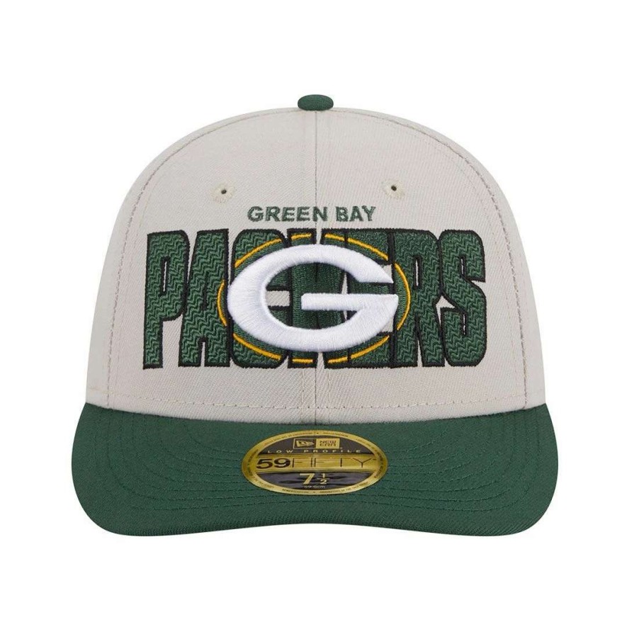 Hats * | Packers New Era 2023 Draft Lp 59Fifty Cap Natural - Jerseyegift